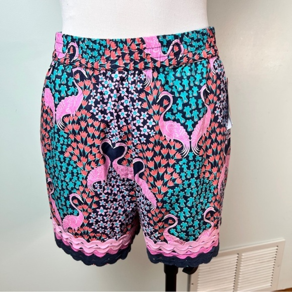 Simply Southern Flamingo Print Cotton Shorts - Women’s Medium - NWT